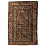 Prayer Rug Shirwan Marasali, Central Caucasus, Late 1800s, cm. 160x115, warp, weave and fleece