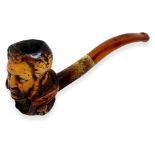 Pipe "William I, German Emperor and King of Prussia." France. Late 1800s. The tobacco chamber and