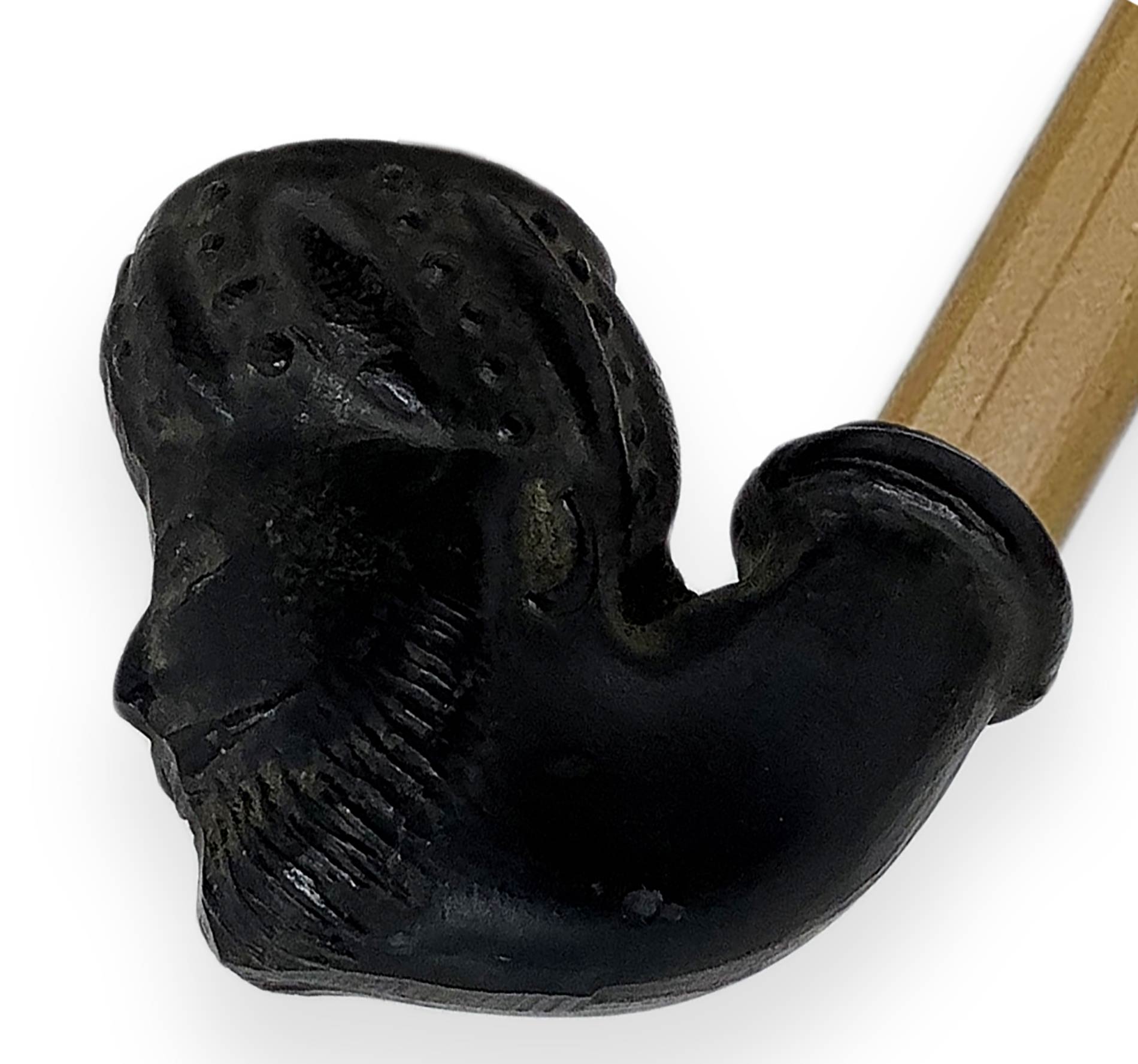 Pipe "Arab Emir" - Turkey. Late 1800s. with clay tobacco chamber and shank, ebonite mouthpiece with - Image 5 of 5