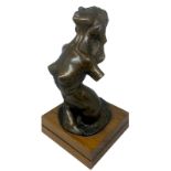 Bronze depicting naked woman. A. Charley Signed and dated 1978. Base H cm 29