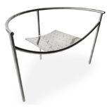 Atelier XO, Philip Stark design, Sondenbar Dr. pattern, chair with chrome metal tube structure