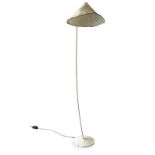 Leucos, R. Pamio drawing , Sarasar model, floor lamp, structure in white lacquered metal finishing