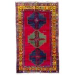 Carpet Kasak Lori Pambak, Western South Caucasus,1950, cm. 242x152, warp, weave and fleece wool.