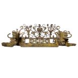 "Cascia" melted in carved wood and iron, ornament the under-body of the Sicilian cart ,Sicily