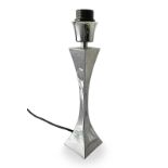 High society, Montagna and Grillo design. Table lamp with chromed and polished metal structure,