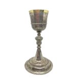 Silver Chalice Punch Messina 1695. 18th century. H 24 cm. Gr 320