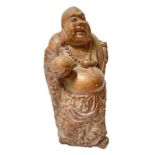 Small stone statue depicting Buddha, nineteenth century. H 14 cm