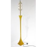High society, Tonello design, Grillo and Mountain. Zapon Floor lamp in brass, oxide traces. H 174 cm