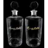 Couple bottles Elisabeth Arden, tonic Rose. H 28 cm company's cosmetics brand from the Red Door,