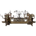 "Cascia" melted in carved wood and iron, ornament the under-body of the Sicilian cart, Sicily,