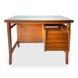 Schirolli Mantova, design Gio bridges, desk Dattilo, mahogany wood floor structure coated