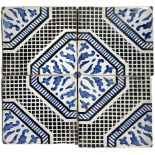 Giovanni Armao Tiles, Santo Stefano di Camastra. Messina. Early twentieth century. Box composed of