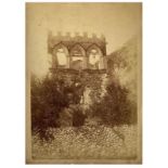 Wilhelm von Gloeden (1856-1931), vintage photo print on salted paper depicting "Badia Vecchia -