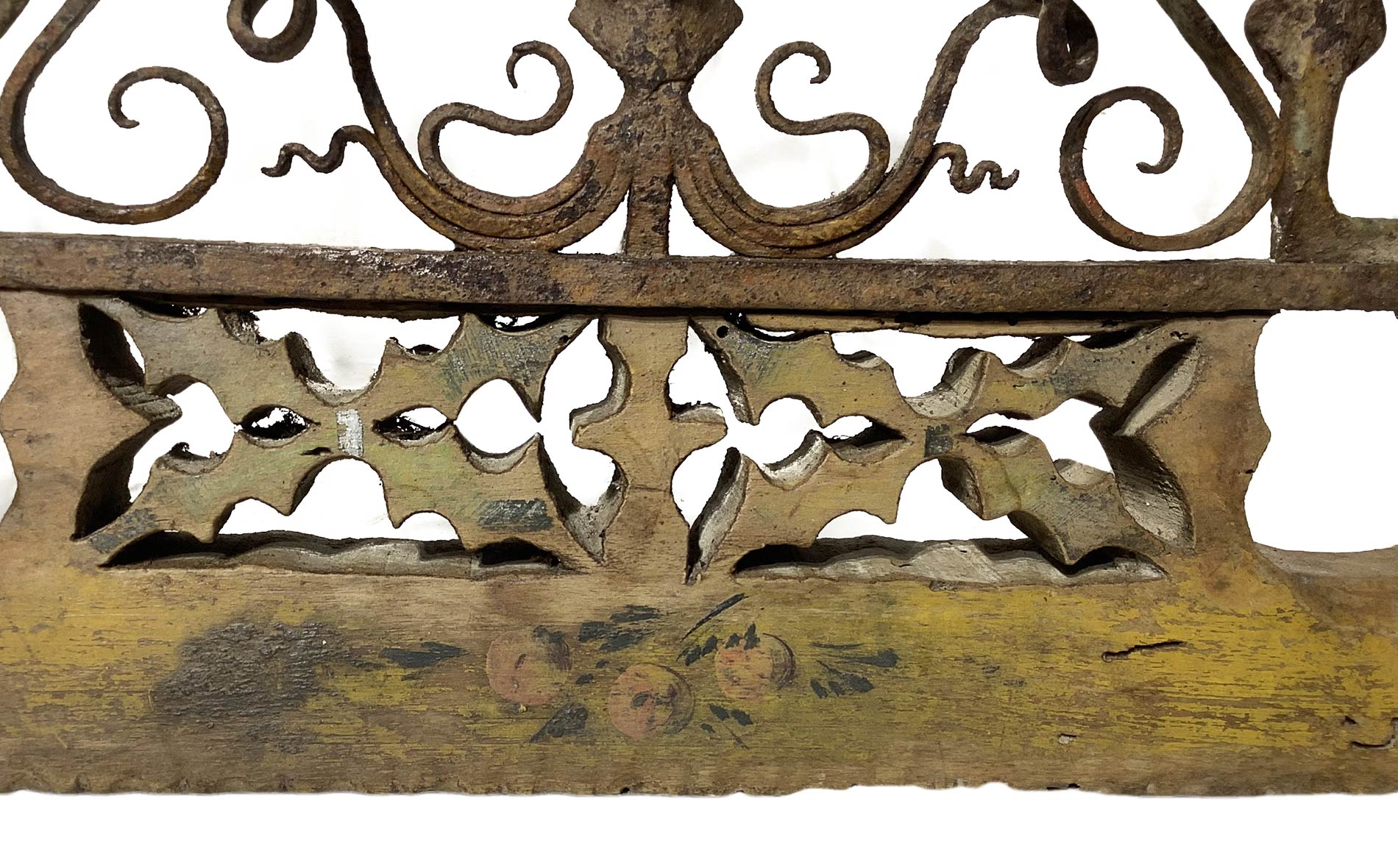 "Cascia" melted in carved wood and iron, ornament the under-body of the Sicilian cart ,Sicily - Image 5 of 5