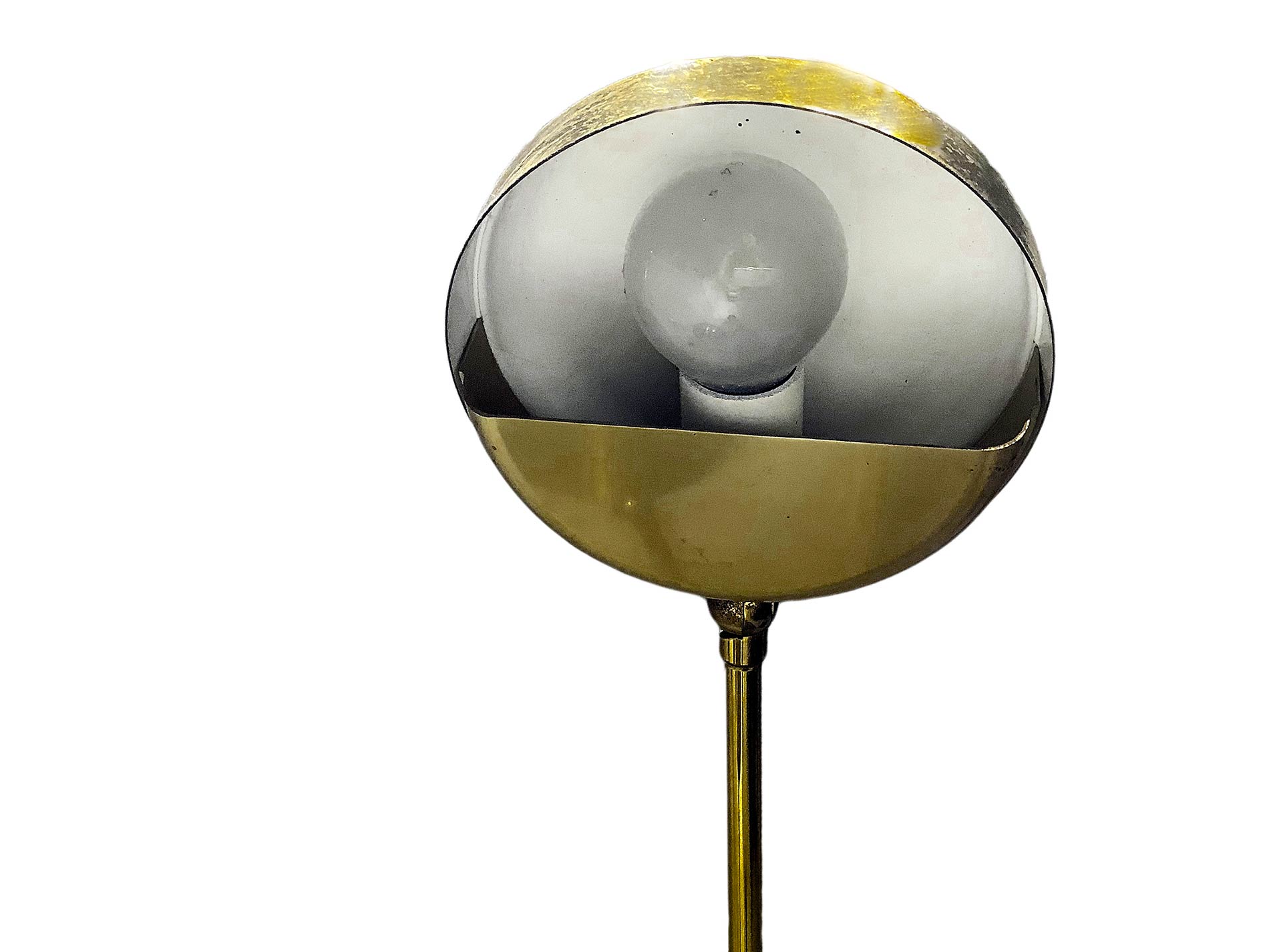 Floor lamp golden brass with 5 lights. 70s. H 195 cm. - Image 4 of 6