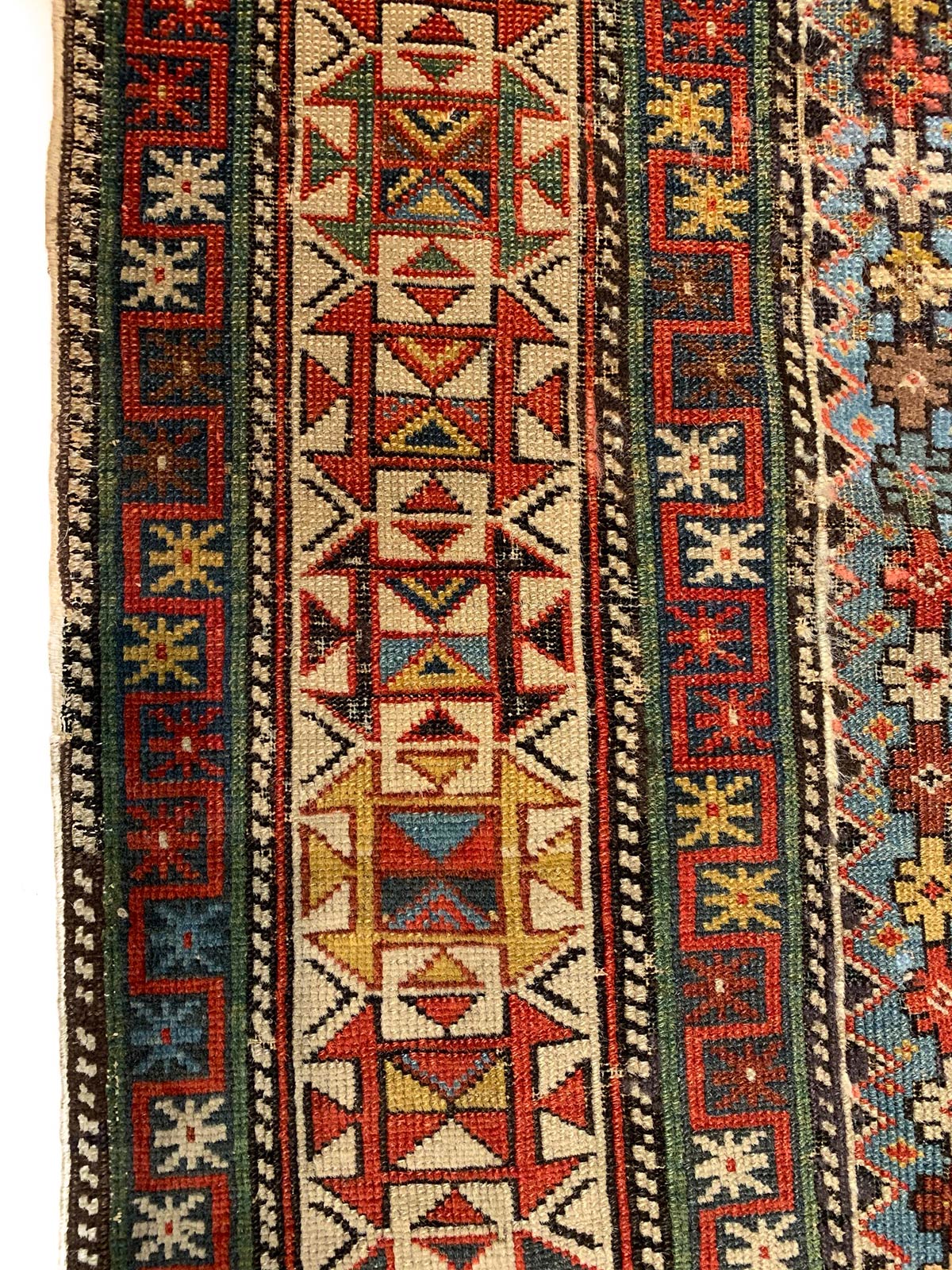 Prayer Rug Shirwan Marasali, Central Caucasus, Late 1800s, cm. 160x115, warp, weave and fleece - Image 4 of 5