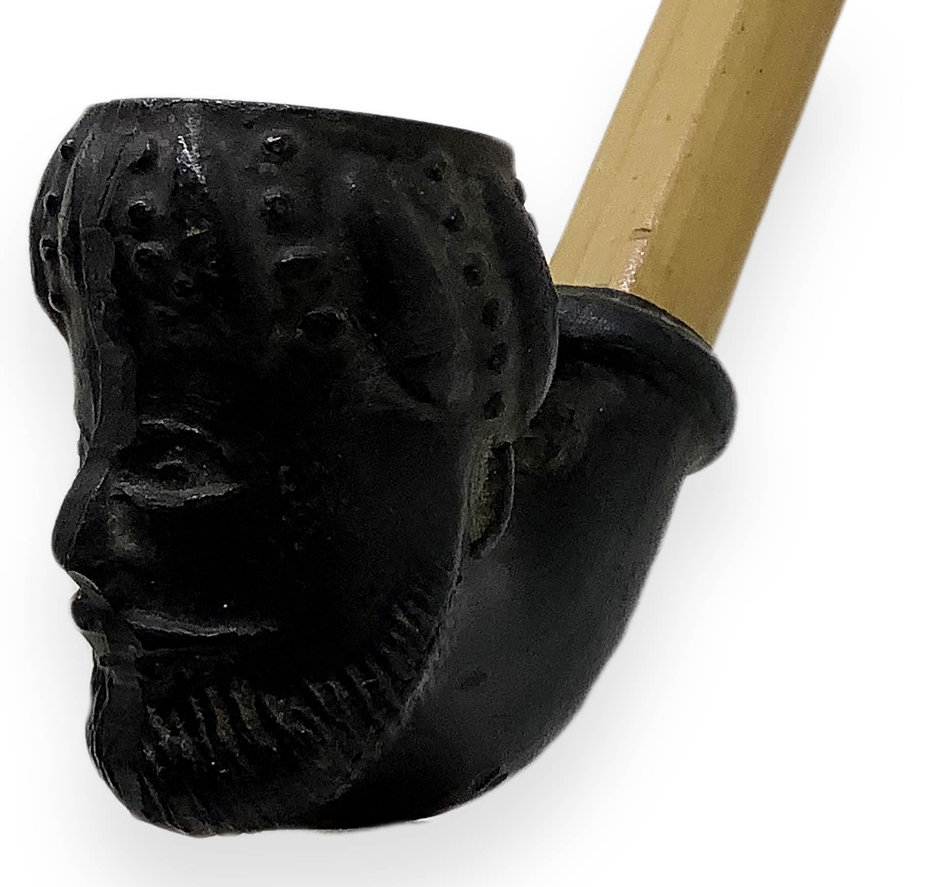 Pipe "Arab Emir" - Turkey. Late 1800s. with clay tobacco chamber and shank, ebonite mouthpiece with - Image 3 of 5