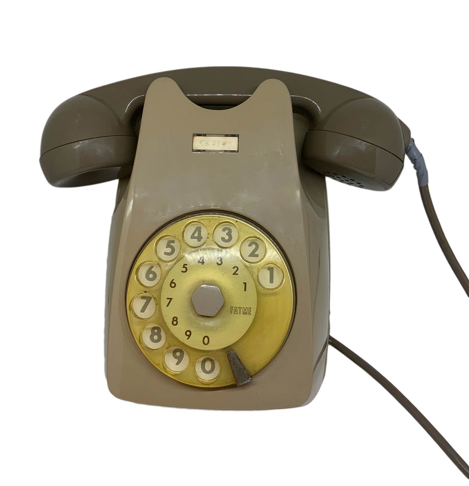 5 vintage phones Group. 1 gray wall, Fatme model DBGF 112-113 / DBMF112-113 1967, 1 Telcer - Image 5 of 7