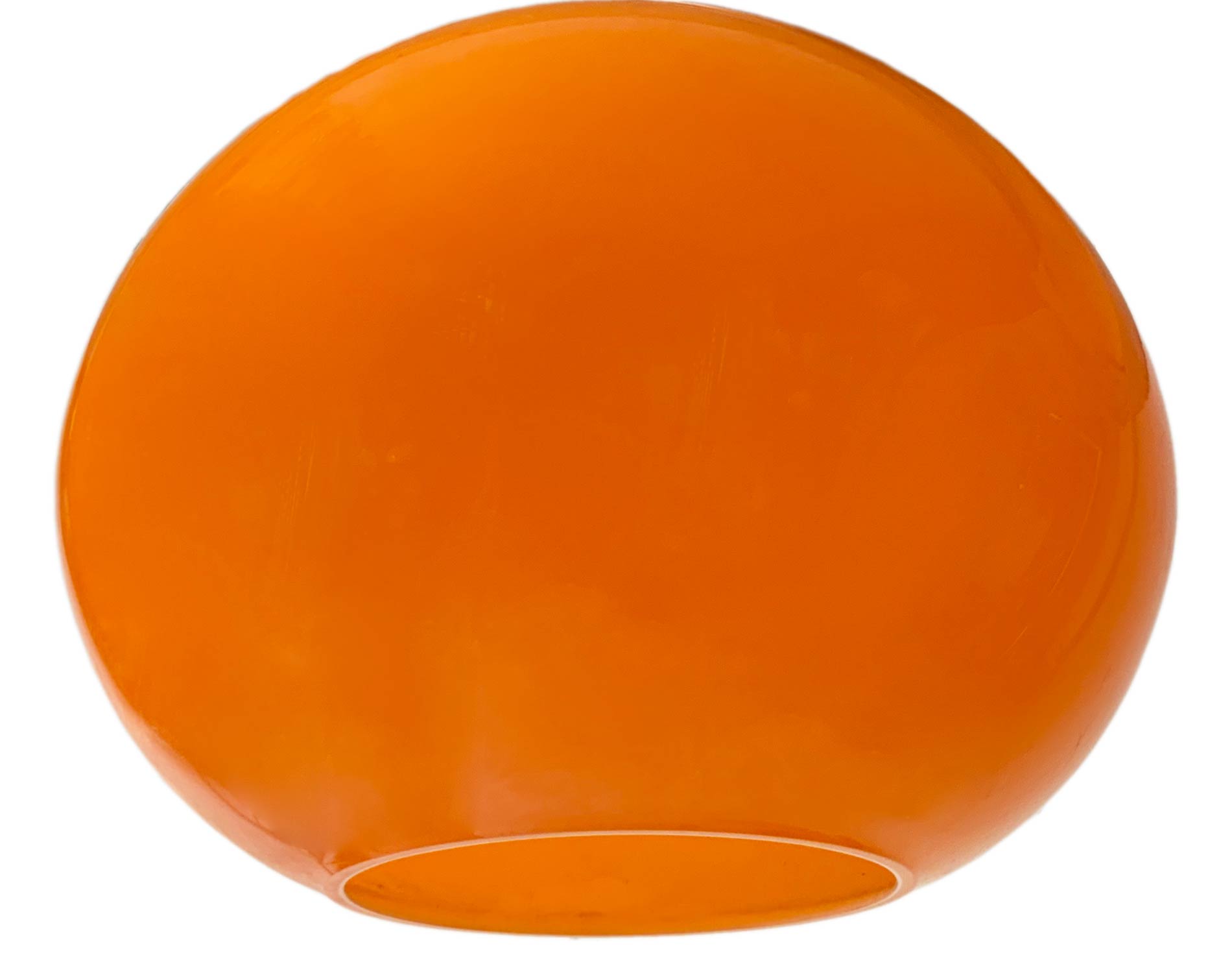 Vistosi, Murano, drawing A. Pianon pendant lamp glass orange incaminciato, spherical shape brass - Image 2 of 2
