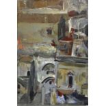 Painting acrylic on canvas depicting Matera "The stones."&nbsp;Salvatore Bonajuto (Catania1963). Cm