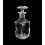 Bottle of Whiskey Baccarat, h 21 cm