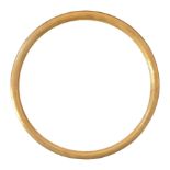 Round golden wood frame, twentieth century, diameter 80 cm.