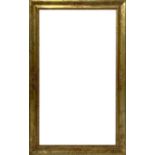 Wood frame in leafy golden tray, inineteenth century style. External dimensions 124x74 cm. Internal