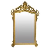 Mirror in gilded wood, Louis Philippe, early nineteenth / twentieth century. H 180 x110 cm