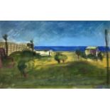 Pastel depicting landscape, G. Longo, 33,5x49 cm, framed cm 51,5x67,5