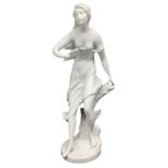 Statuette bisque depicting unclothed woman, twentieth century TECA ROUTE