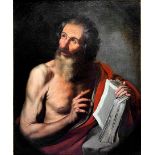 Riberesc paintng depicting S.Girolamo, 17th Century Circle of Jusepe Ribera. St. Jerome, 78.5 x