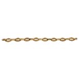 Yellow gold bracelet. Gr 12.5