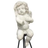 Sculpture in white marble depicting angel, Sicily, sixteenth century. 70 cm H, with com 156.