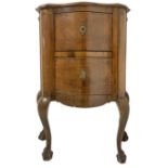Bedside table with two drawers, late nineteenth century. H 82x60x30 cm.