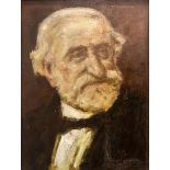 Italian painter of the nineteenth / twentieth century. Portrait of Guseppe Verdi. 34x25, Oil