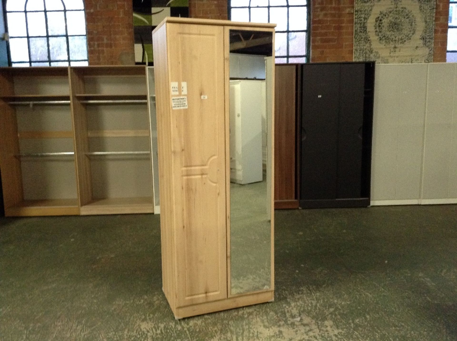 OAK PART TRIPLE WARDROBE (RETURN)