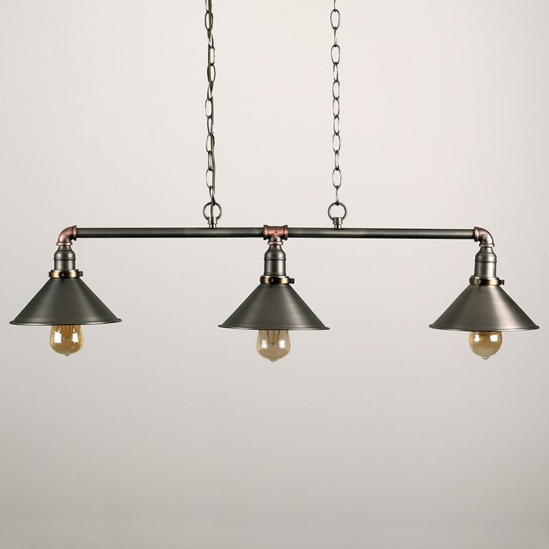 MiniSun Corinthia 3-Light Kitchen Island Pendant (brass nickel copper) (MSUN3777 - 14754/14) 6B