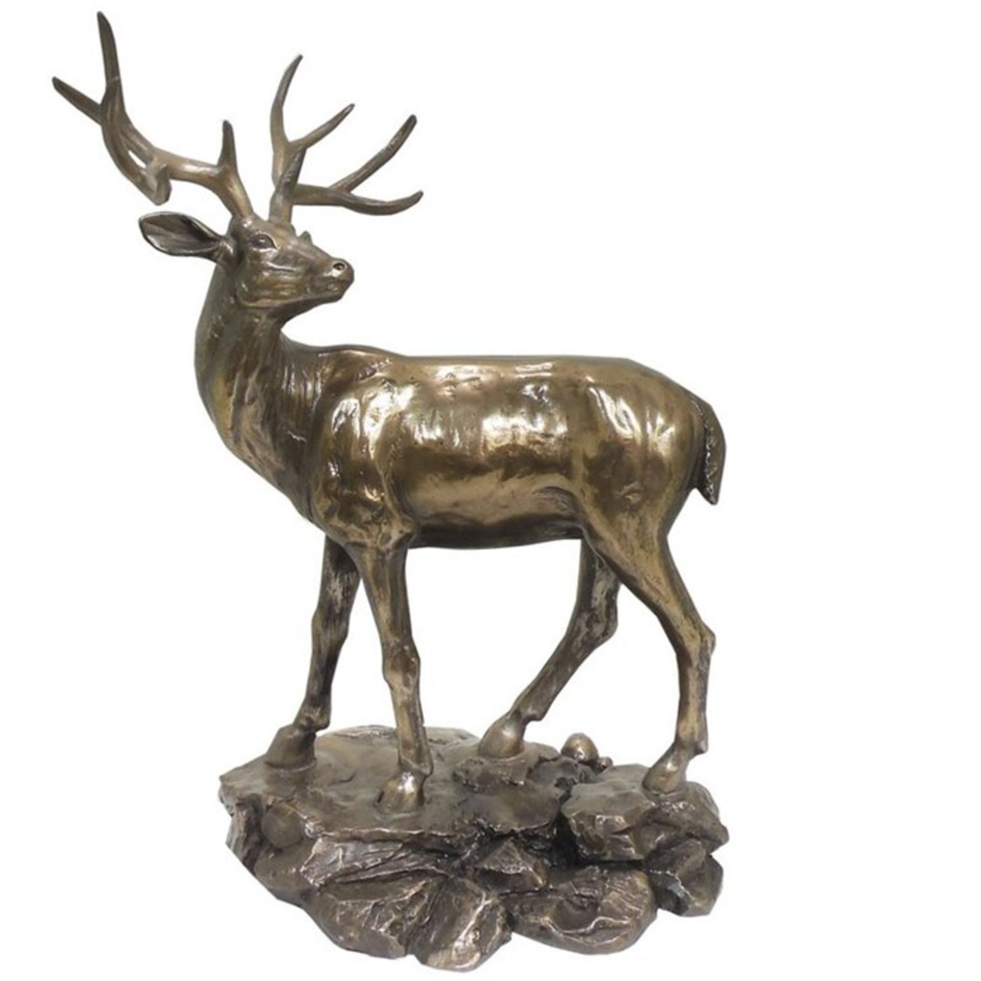 Castleton Home Animal Stag Cold Cast Wildlife Figurine (CCOO1623 - 15878/1) 4H