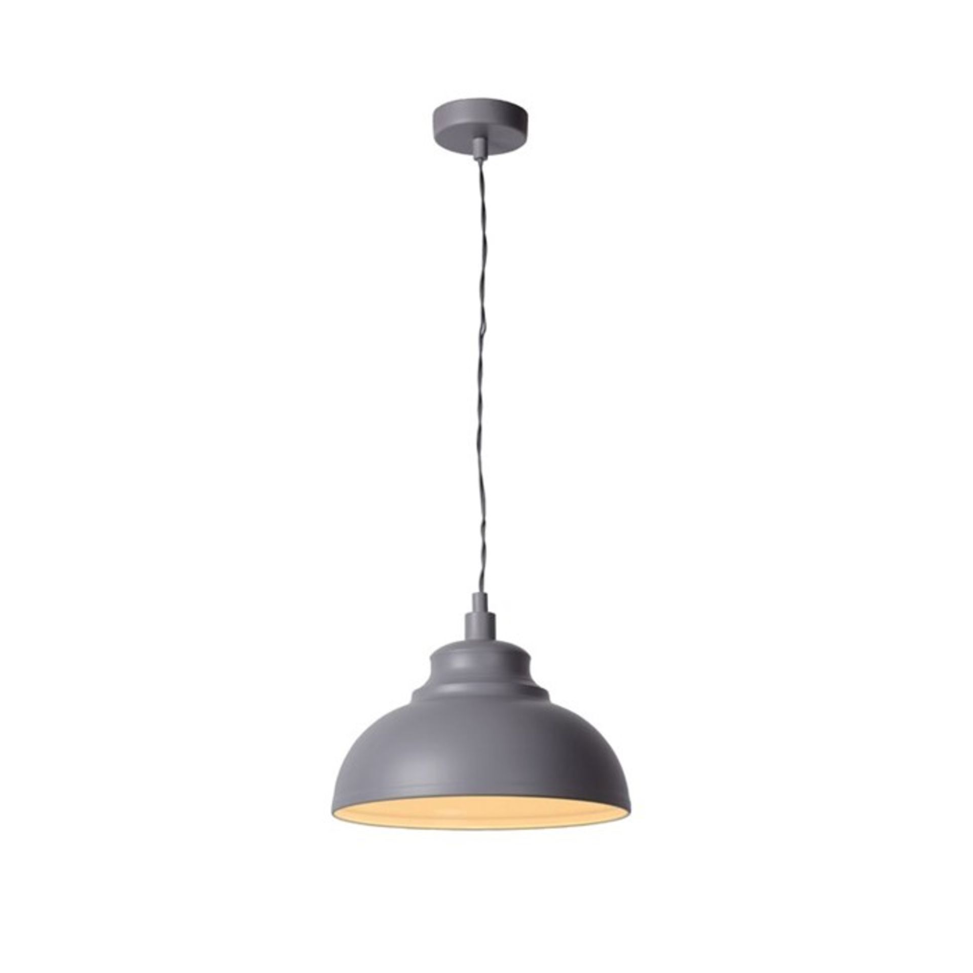 Lucide Isla 1-Light Dome Pendant (CREAM) (LCDE1368 - 14700/17) 5B - Image 2 of 2