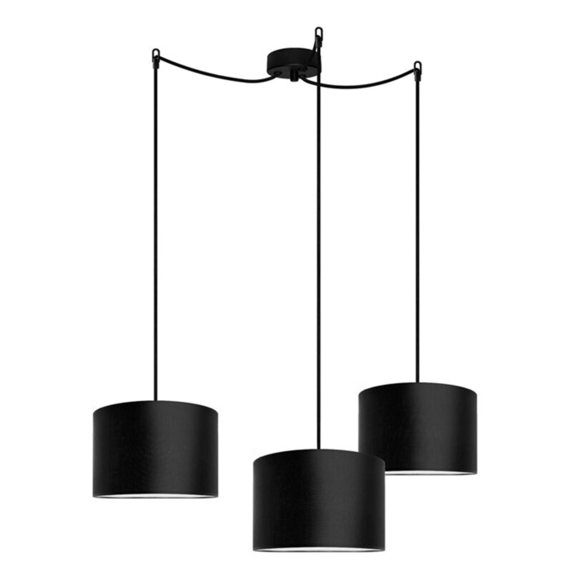 Bulb Attack Marissa 3-Light Cluster Pendant (BLACK) (BBBA1028 - 14700/21) 7B - Image 2 of 2