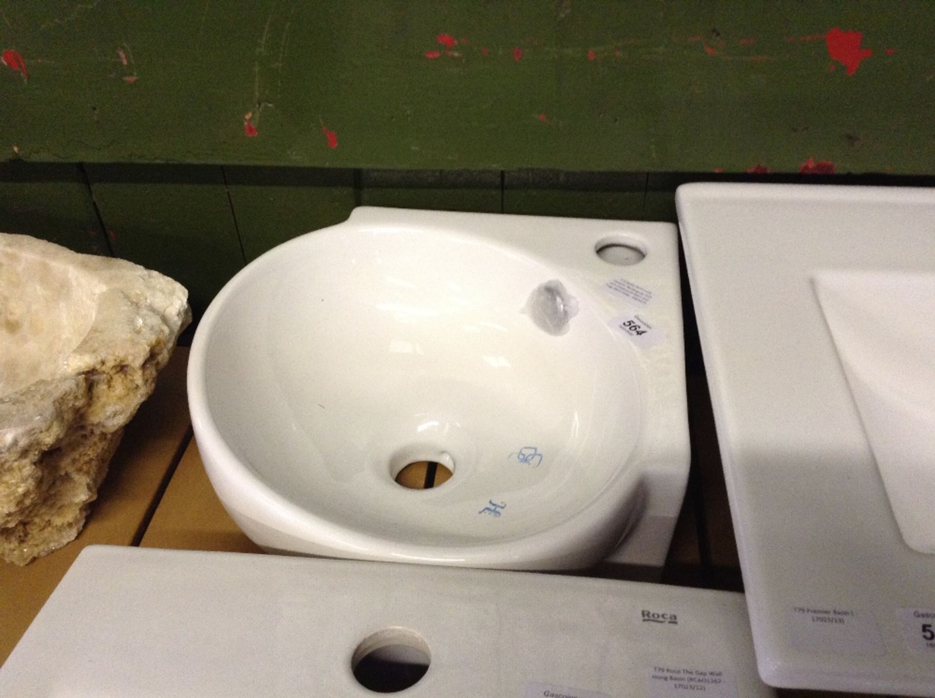 Belfry Bathroom Ceramic Rectangular 510 mm Cloakroom Basin and Trap (BEFY7348 - 16810/7)