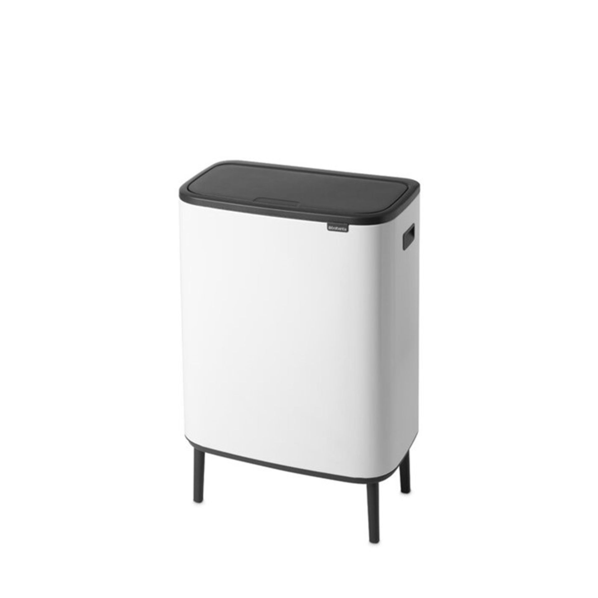 Brabantia Bo 60 Litre Touch Top Multi-Compartments Rubbish and Recycling Bin (MATT BLACK) (