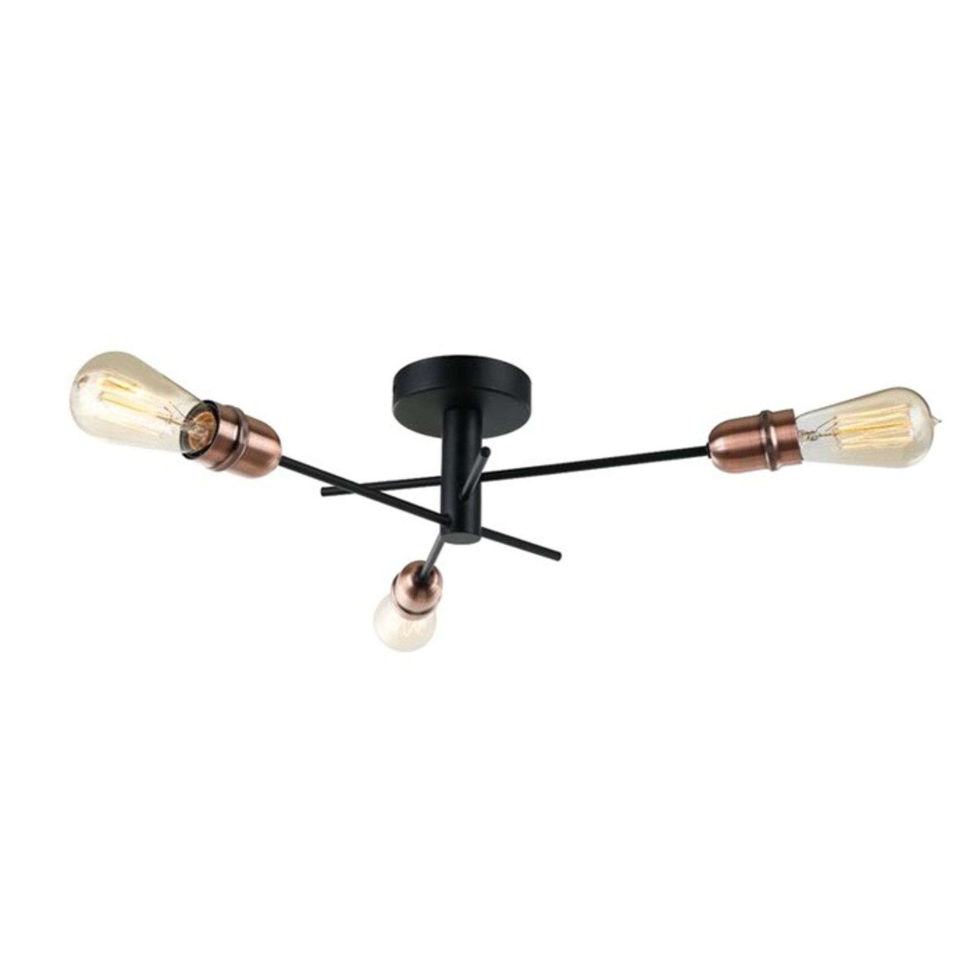 Borough Wharf Alayna 3-Light Ceiling Spotlight (black/copper) (BDHM1107 - 14754/29) 6B