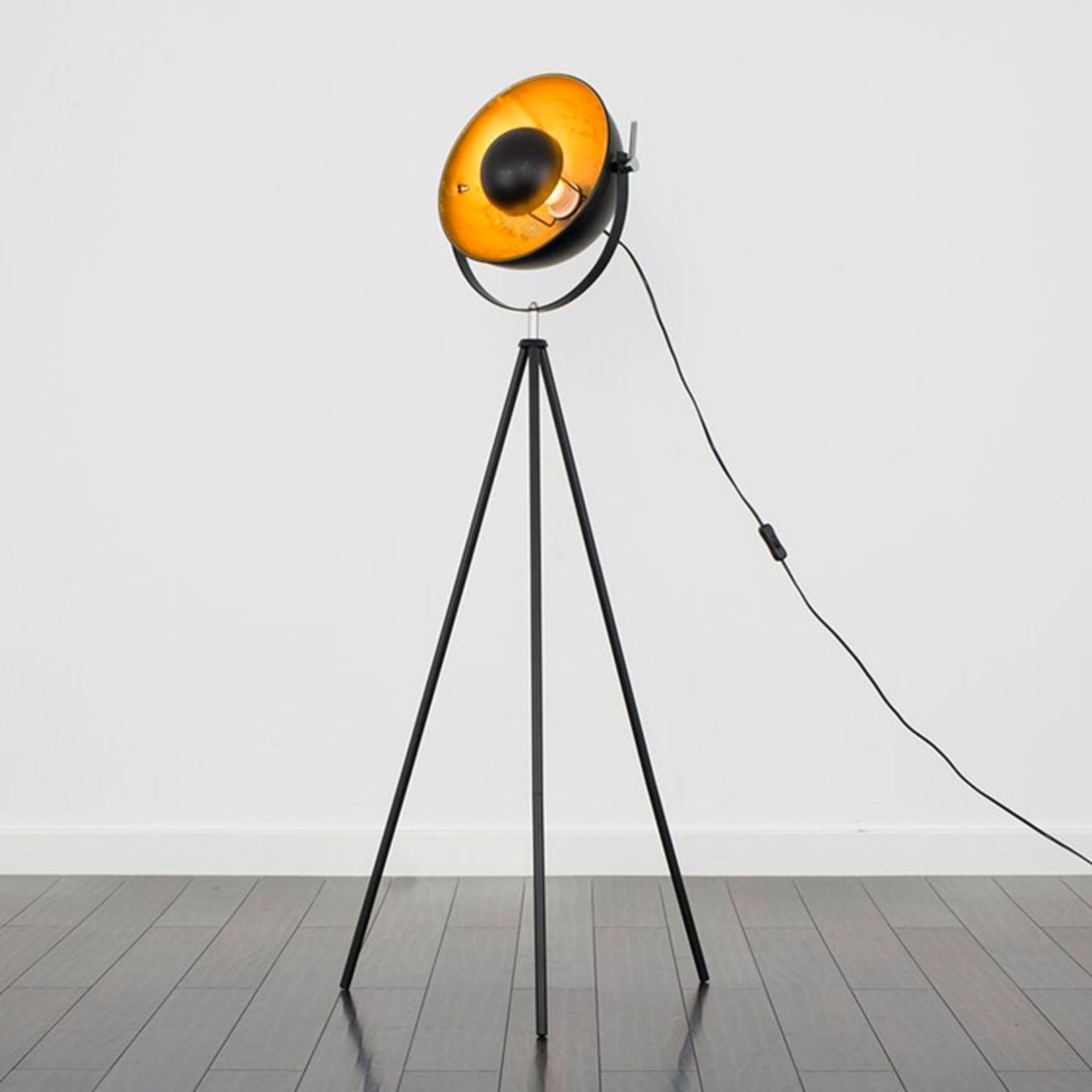 Borough Wharf Morpho 133cm Tripod Floor Lamp BLACK (MSUN6463 - 15388/11) 2E