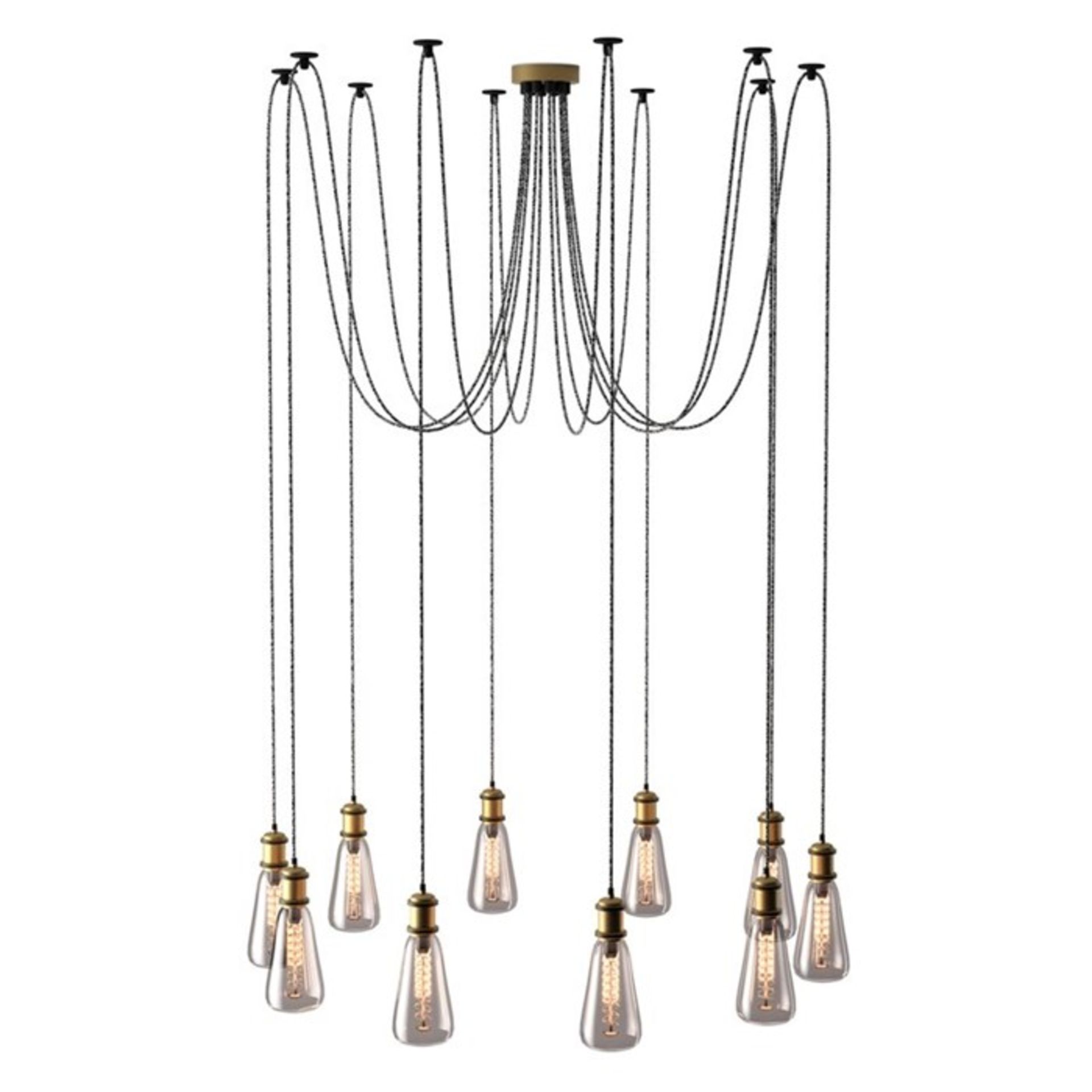 Williston Forge Dartford 10-Light Cluster Pendant(HOKD9587 - 16065/10) 6D