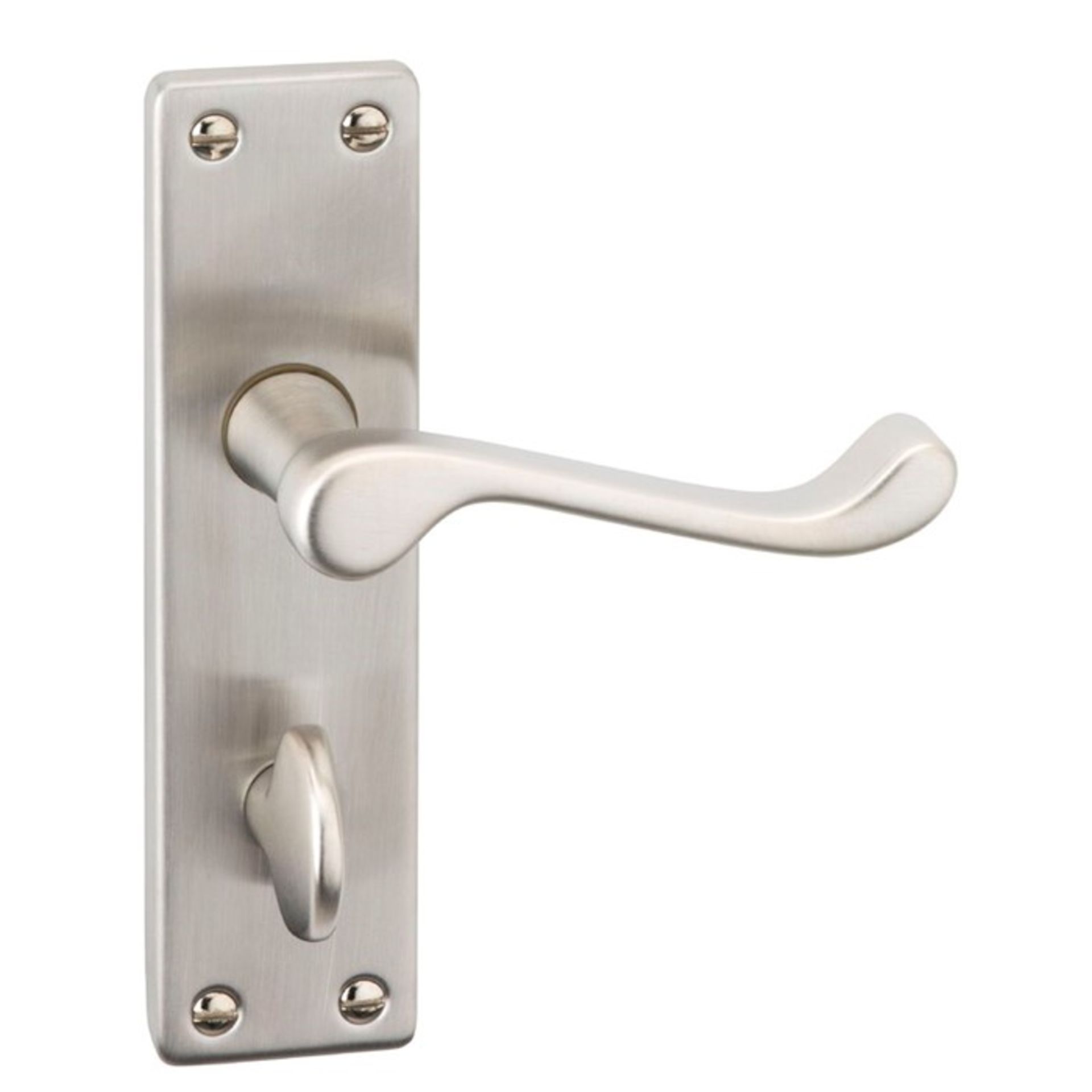 WerkStadt Victorian Privacy Door Handle (SATIN NICKEL)(WERK4619 - 15388/30) 3I