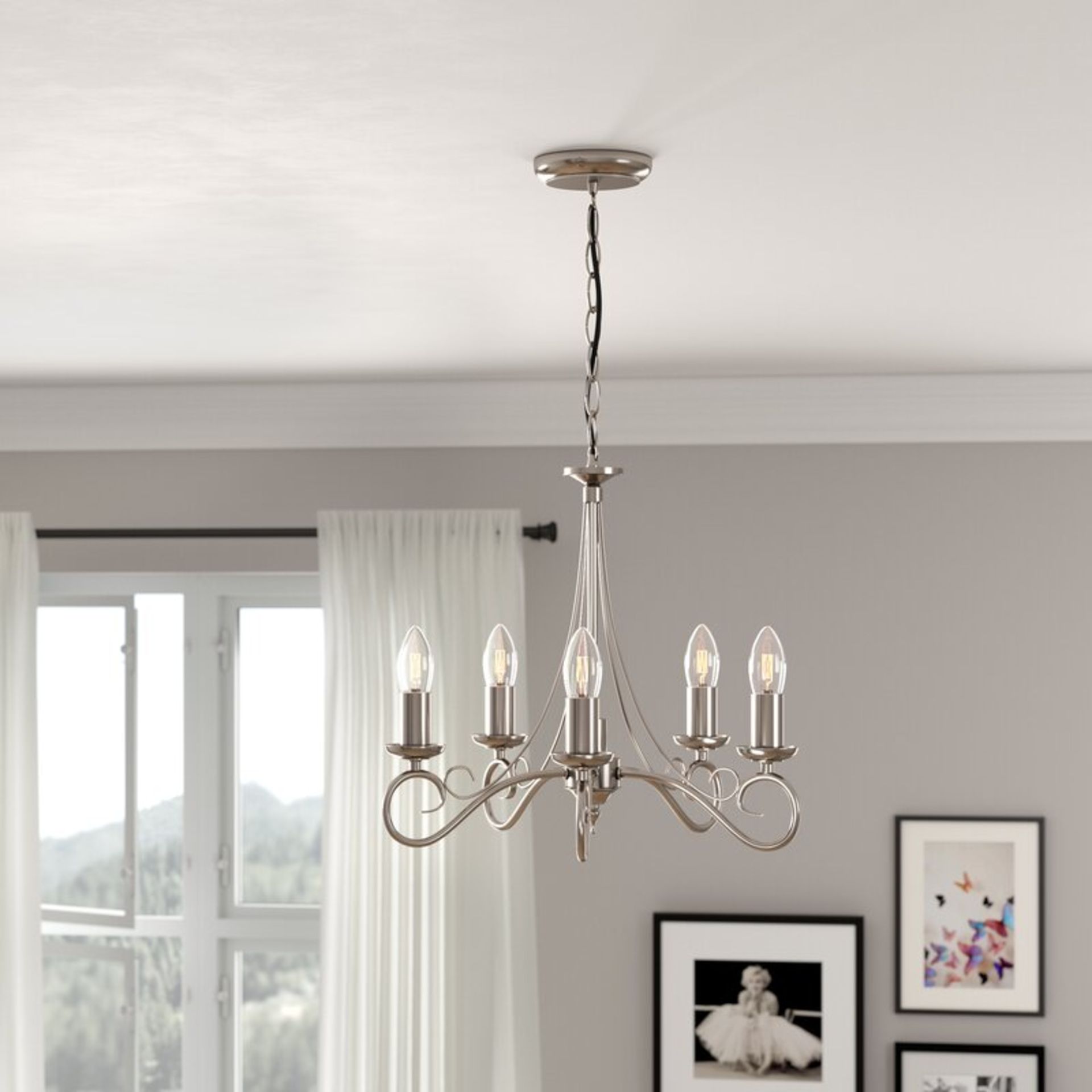Marlow Home Co. Ivanka 5-Light Candle Style Chandelier RETURN (UEL1391 - 17620/5)