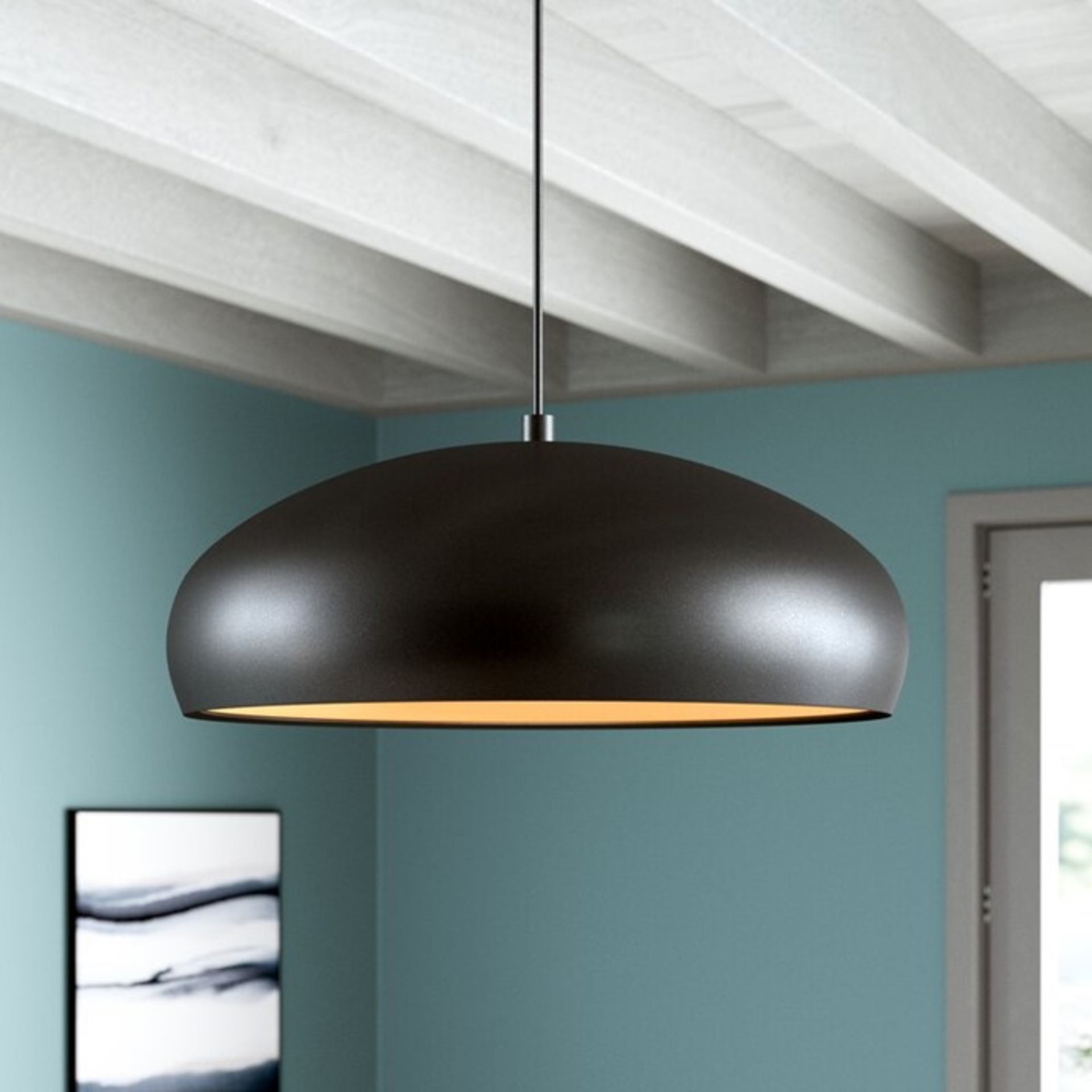 17 Stories Felten 1-Light Dome Pendant - RRP£39.99 (EGF4519 - 15837/55) 4L