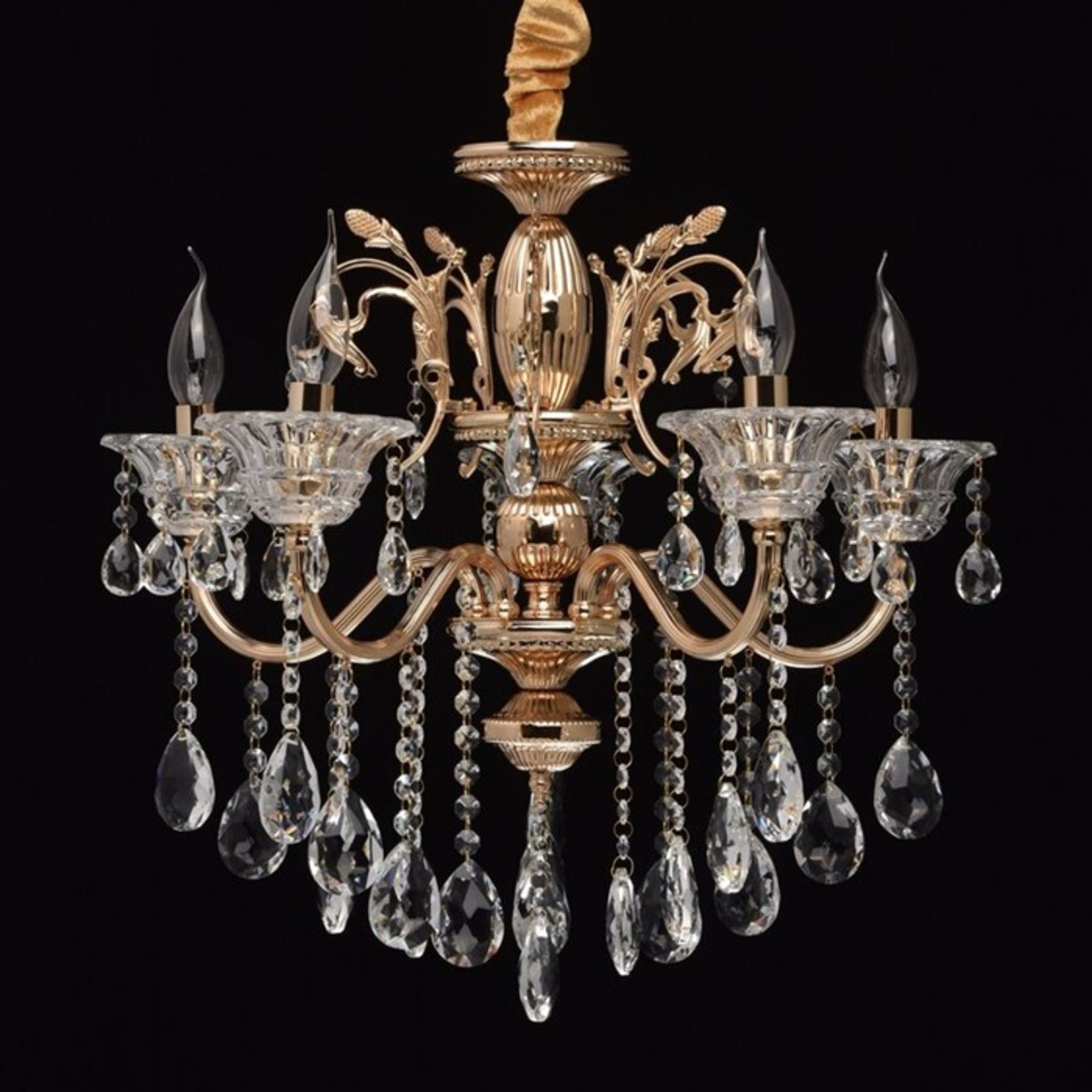 Home Loft Concept 5-Light Candle-Style Chandelier - RRP£141.99 (HECO8913 - 15837/34) 4L