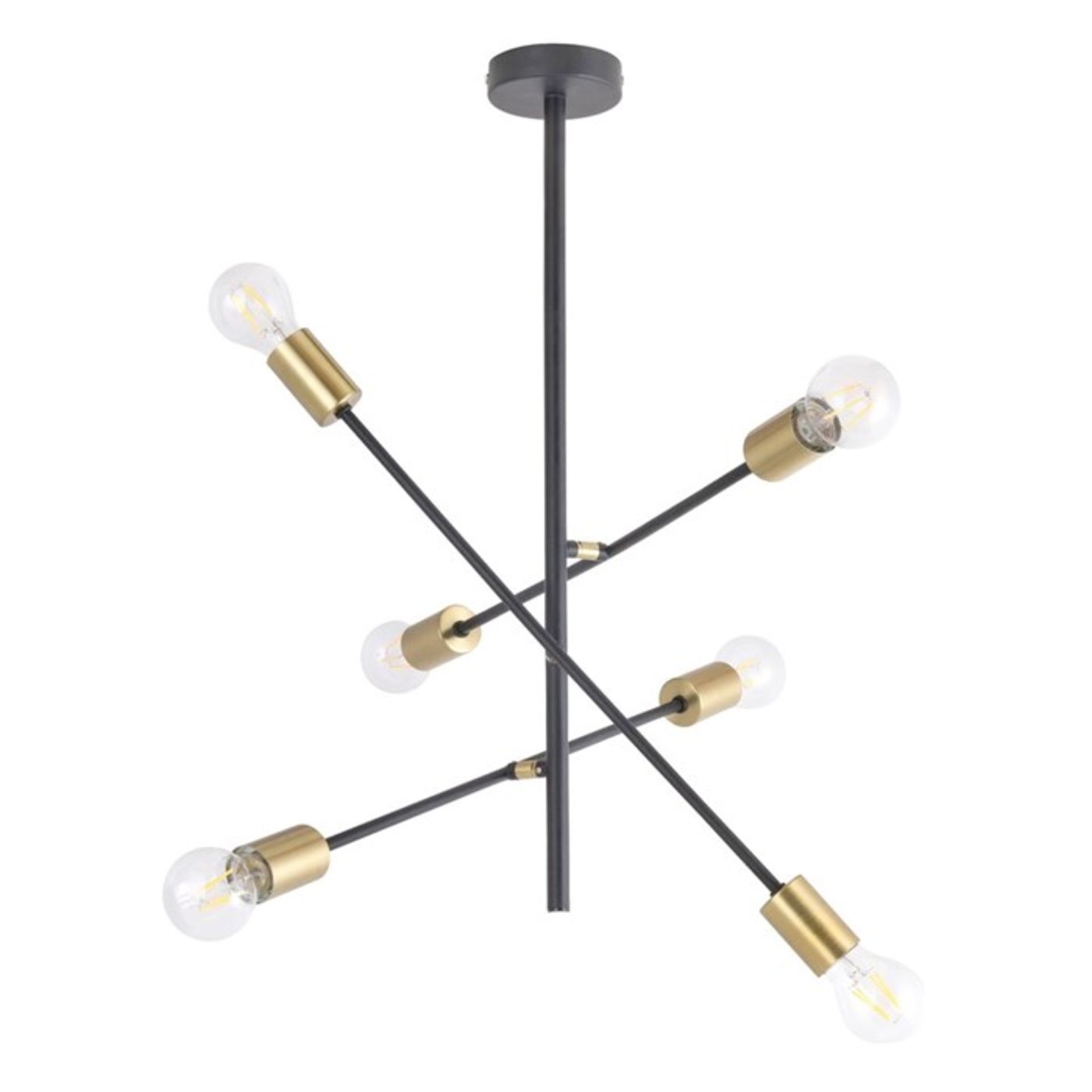 George Oliver Hollo 6 Light Chandelier - RRP£89.99 (RXB10815 - 15832/28) 5I